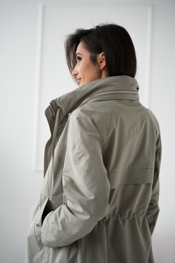 Płaszcz Dorota oliwkowa 2