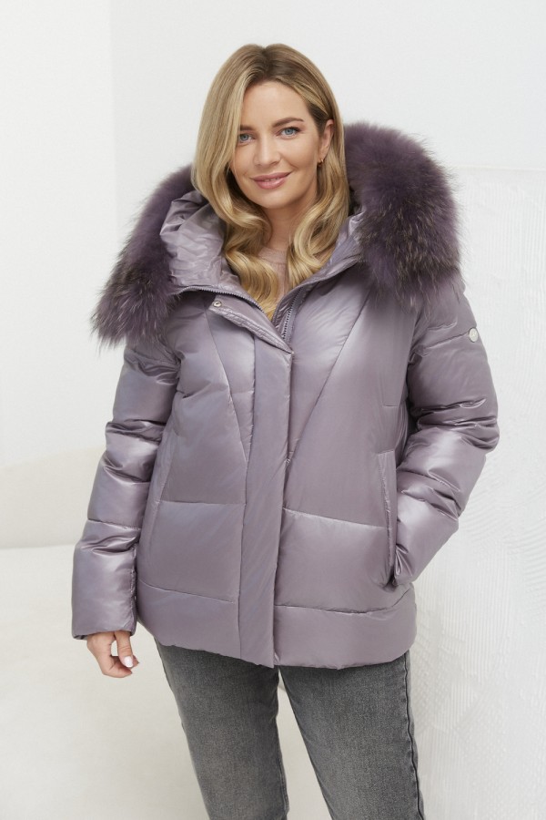 Kurtka Adel fioletowa