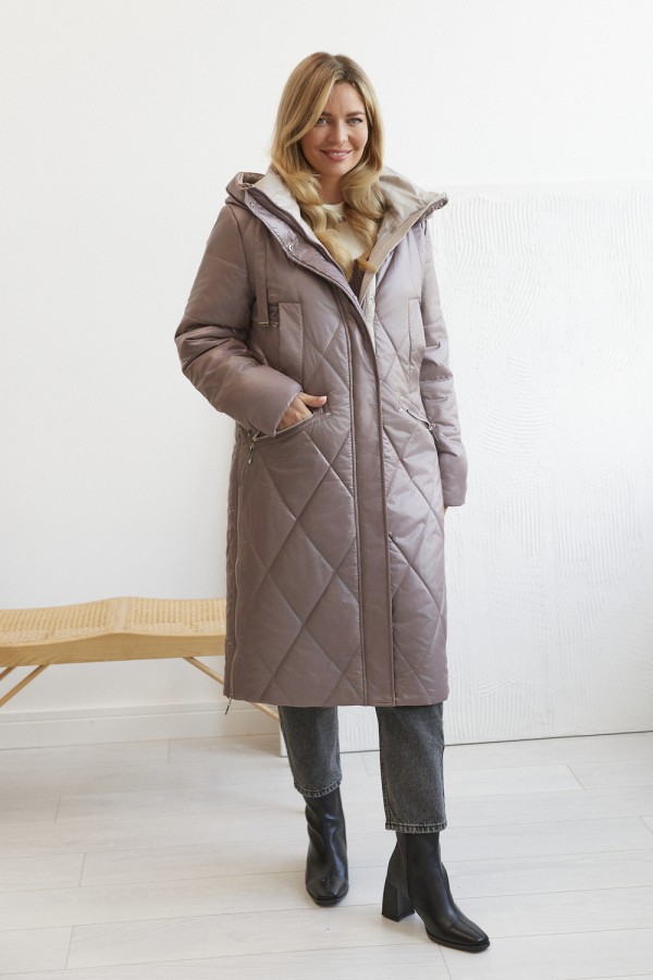 Płaszcz Halina fioletowa