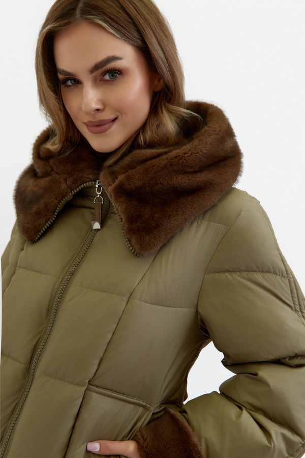 Płaszcz Oliwia oliwkowa 2