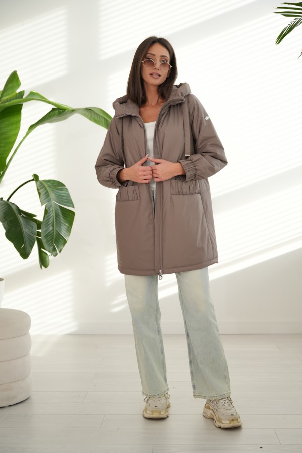 Płaszcz Emilia brązowa 2