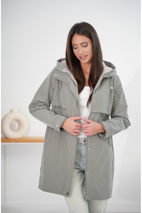 Płaszcz Helena oliwkowa