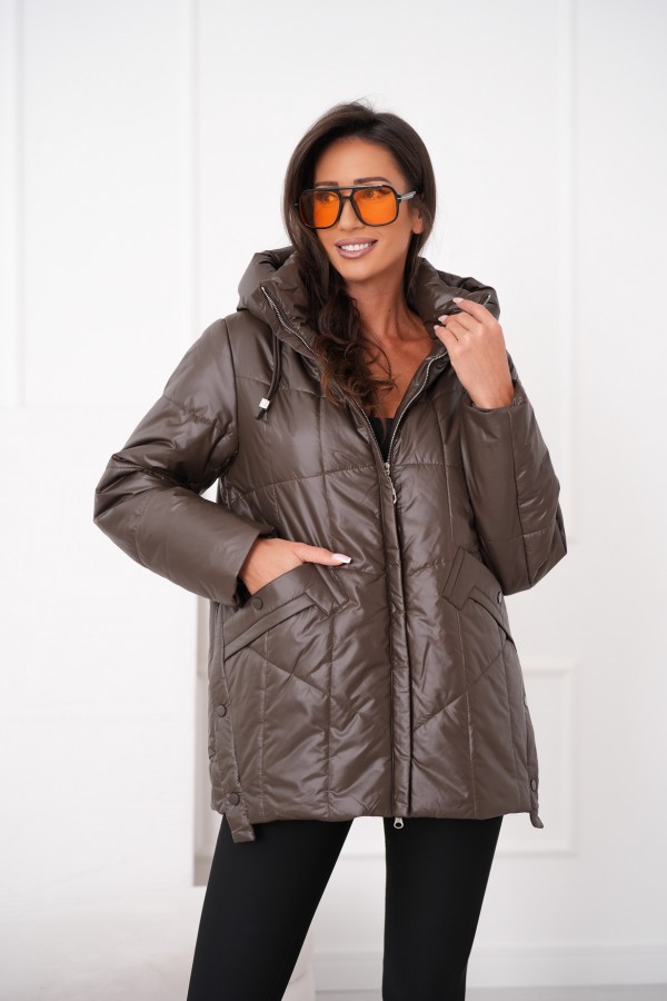 Kurtka Krystyna brązowa