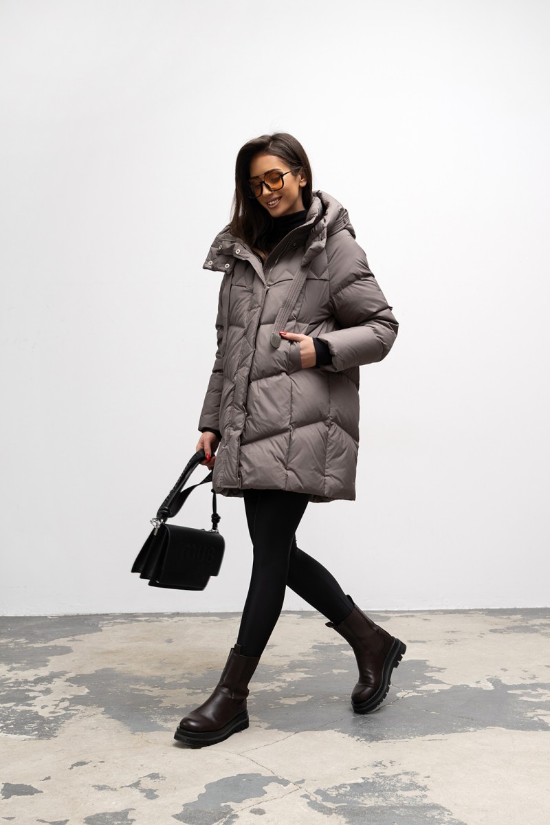 Płaszcz puchowy Petronela khaki