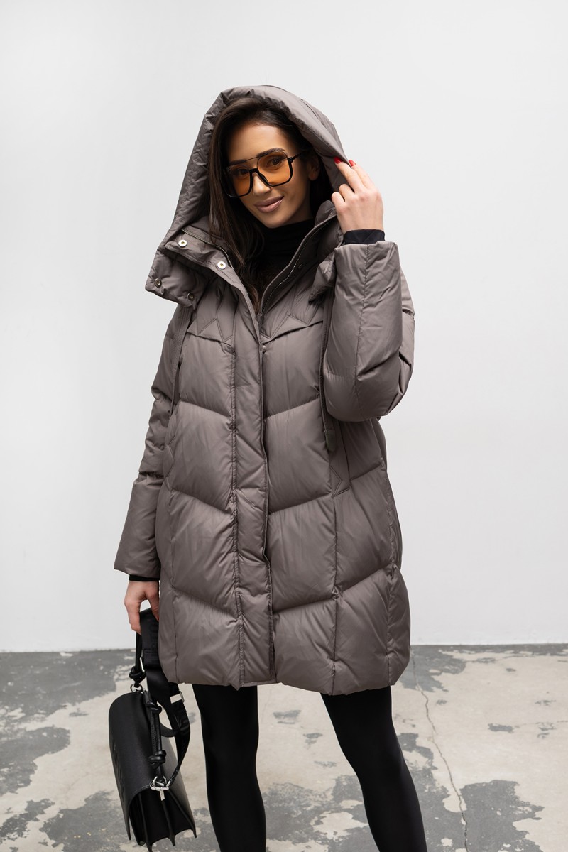 Płaszcz puchowy Petronela khaki