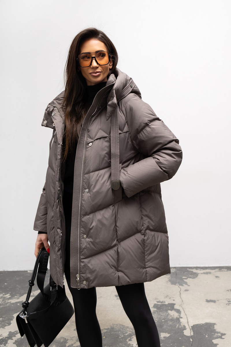 Płaszcz puchowy Petronela khaki