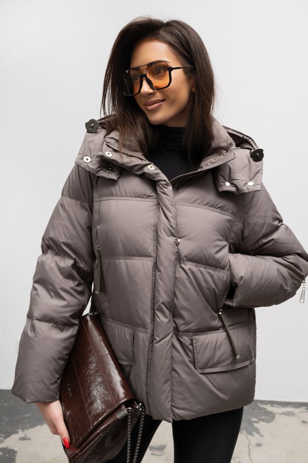 Kurtka puchowa Olimpia khaki