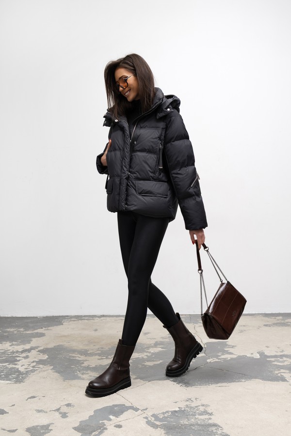 Kurtka puchowa Olimpia czarna 2