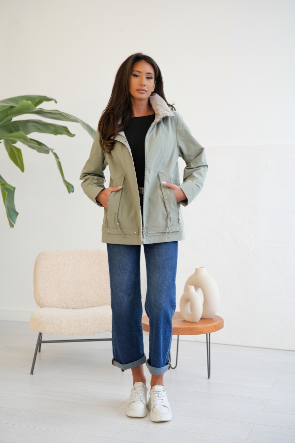 Kurtka Ilona oliwkowa 2