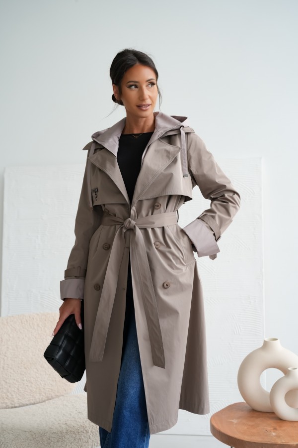 Płaszcz Ksymena cappuccino