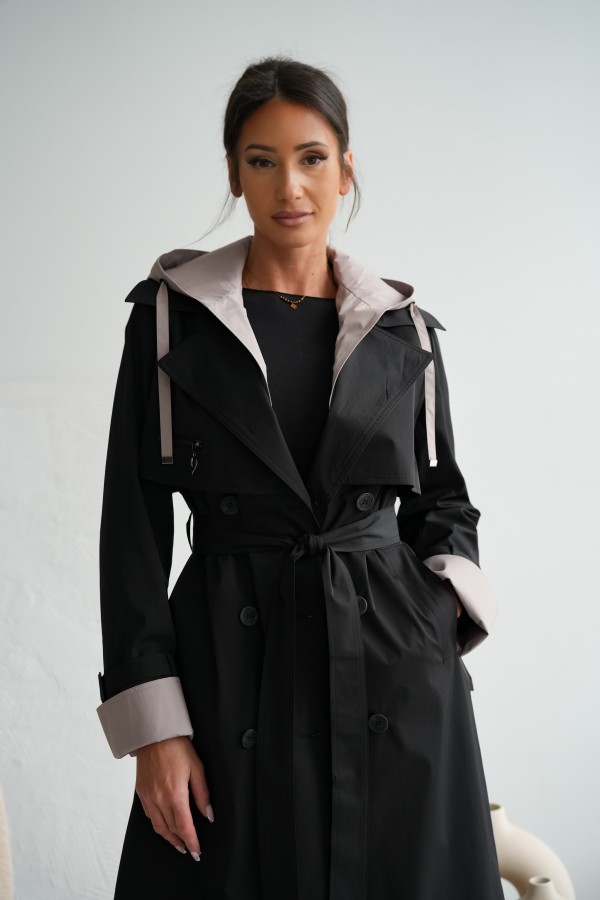 Płaszcz Ksymena czarny