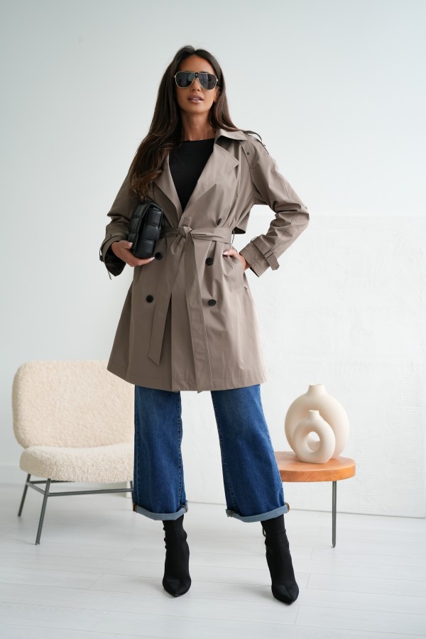 Płaszcz Honorata cappuccino 2