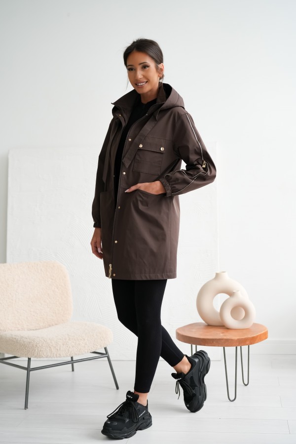 Płaszcz Michalina brąz 2