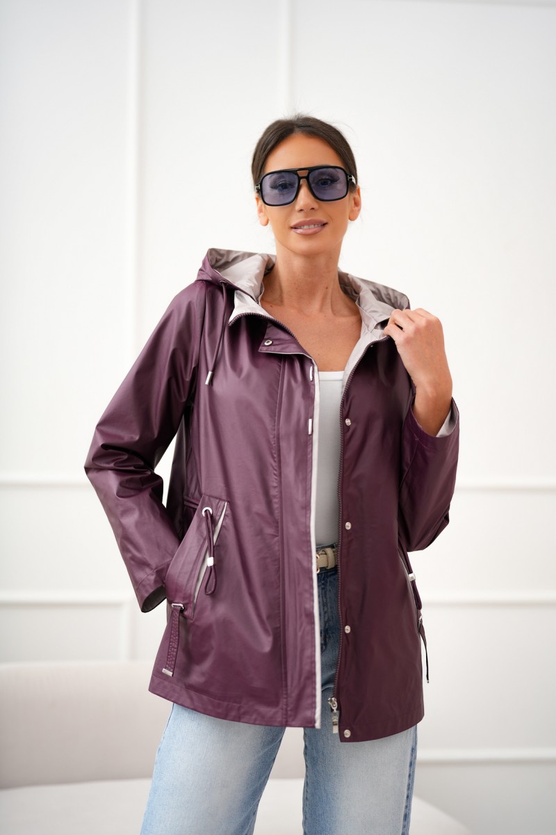 Kurtka Wiola bordowa