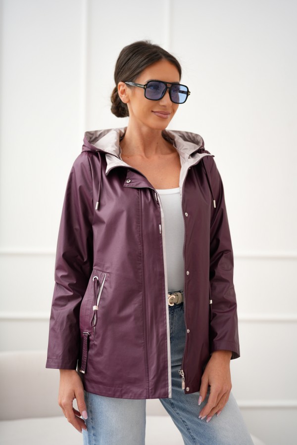 Kurtka Wiola bordowa